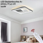 A Neu 9643 Led Deckenleuchte Lichtfarbe Und Helligkeit Einstellbar inside Deckenleuchte Schlafzimmer Amazon