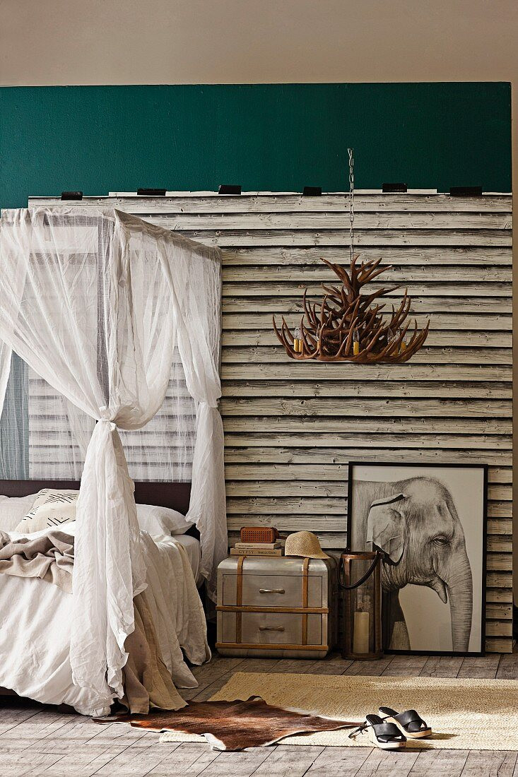 Afrika Im Schlafbereich – Himmelbett Mit … – Bild Kaufen for Schlafzimmer Afrika Style