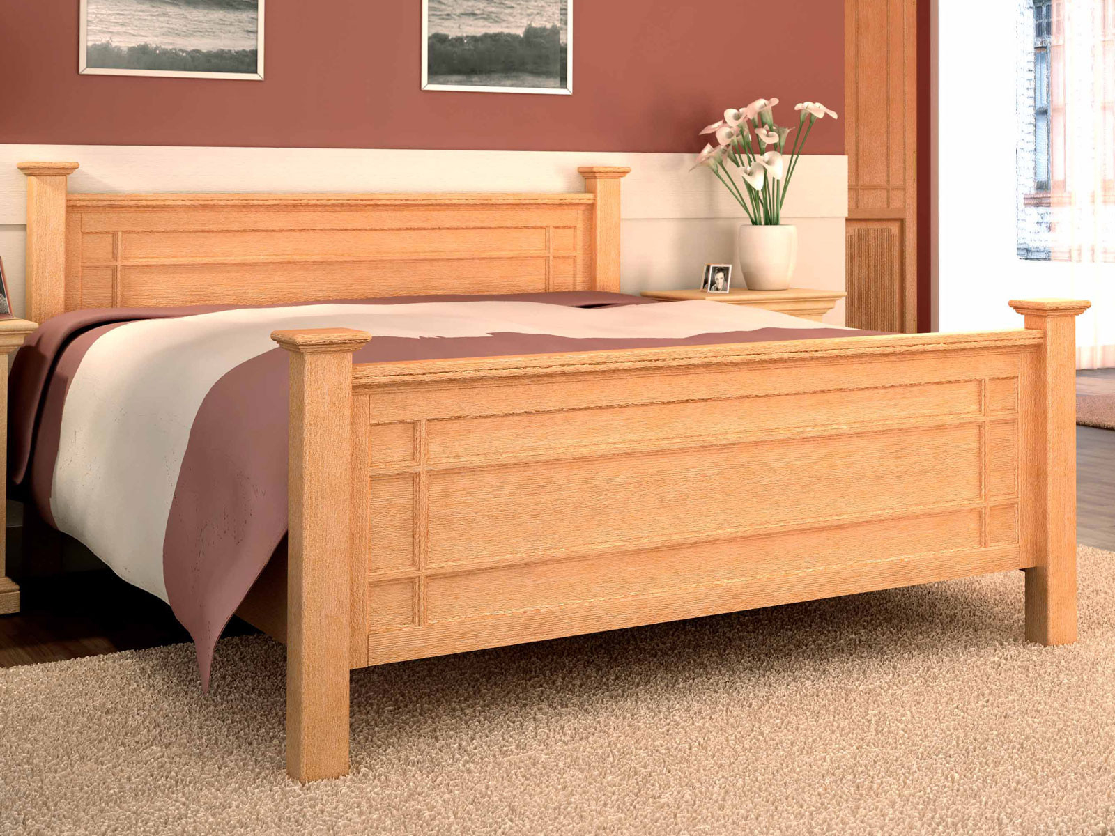 Bett Massivholz Duett 100/140/160/180/200 X 200 Cm Pinie Massiv within Schlafzimmer Pinie Massiv