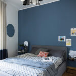 Blaue Wand Im Schlafzimmer Im … – Bild Kaufen – 12664811 Inside Schlafzimmer Blautöne