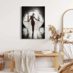 Bricoflor Bild Mit Frau In Schwarz Weiß Nostalgie Wandbild Mit In Wandbilder Bilder Fürs Schlafzimmer