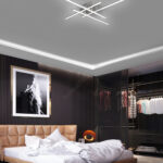Brilagi – Led Deckenleuchte Stripes Led/37W/230V Silber | Beleuchtung Inside Schlafzimmer Led