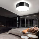 Deckenleuchte, Schwarz, Stahl Pvc, Rund, 35 Cm | Etc Shop in Schöne Deckenleuchten Schlafzimmer