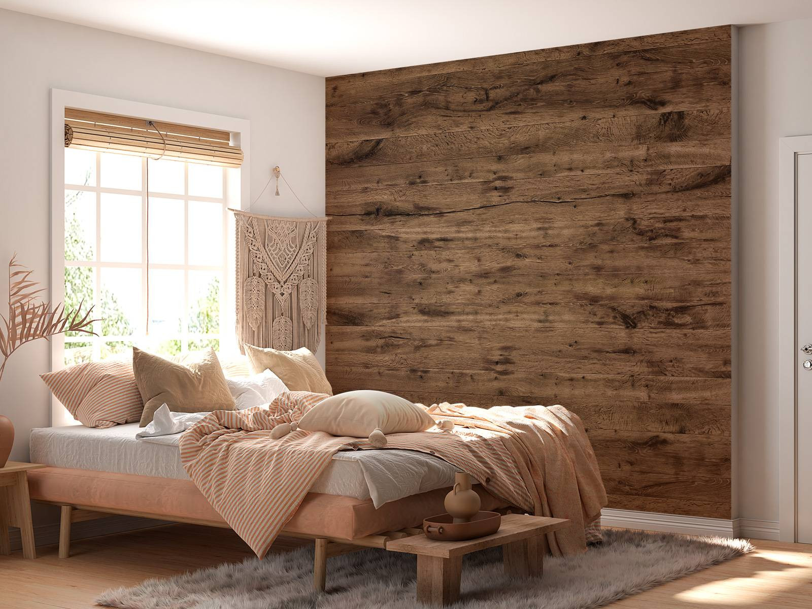 Geräuchertes Holz - Fototapete with regard to Holz Tapete Schlafzimmer