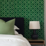 Schlafzimmer In Schwarz, Weiß Und Grün … – Bild Kaufen – 12382402 Regarding Schlafzimmer Schwarz Weiß Grün