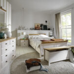 Schlafzimmer Komplett Mit Bett 140X200 Kiefer Weiß Landhausstil Intended For Landhaus Schlafzimmer Komplett