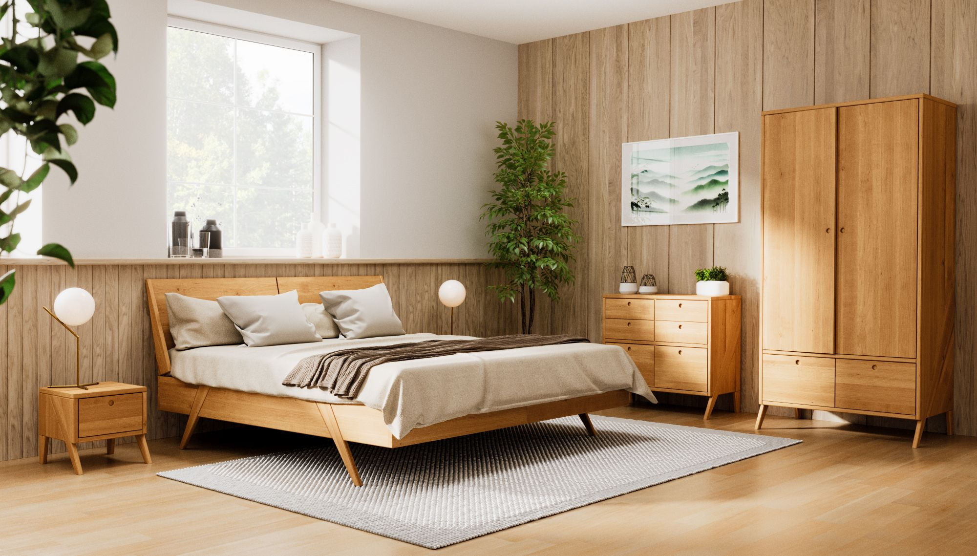Schlafzimmer Set "Vireo" | Naturwohnen.de in Schlafzimmer Natur