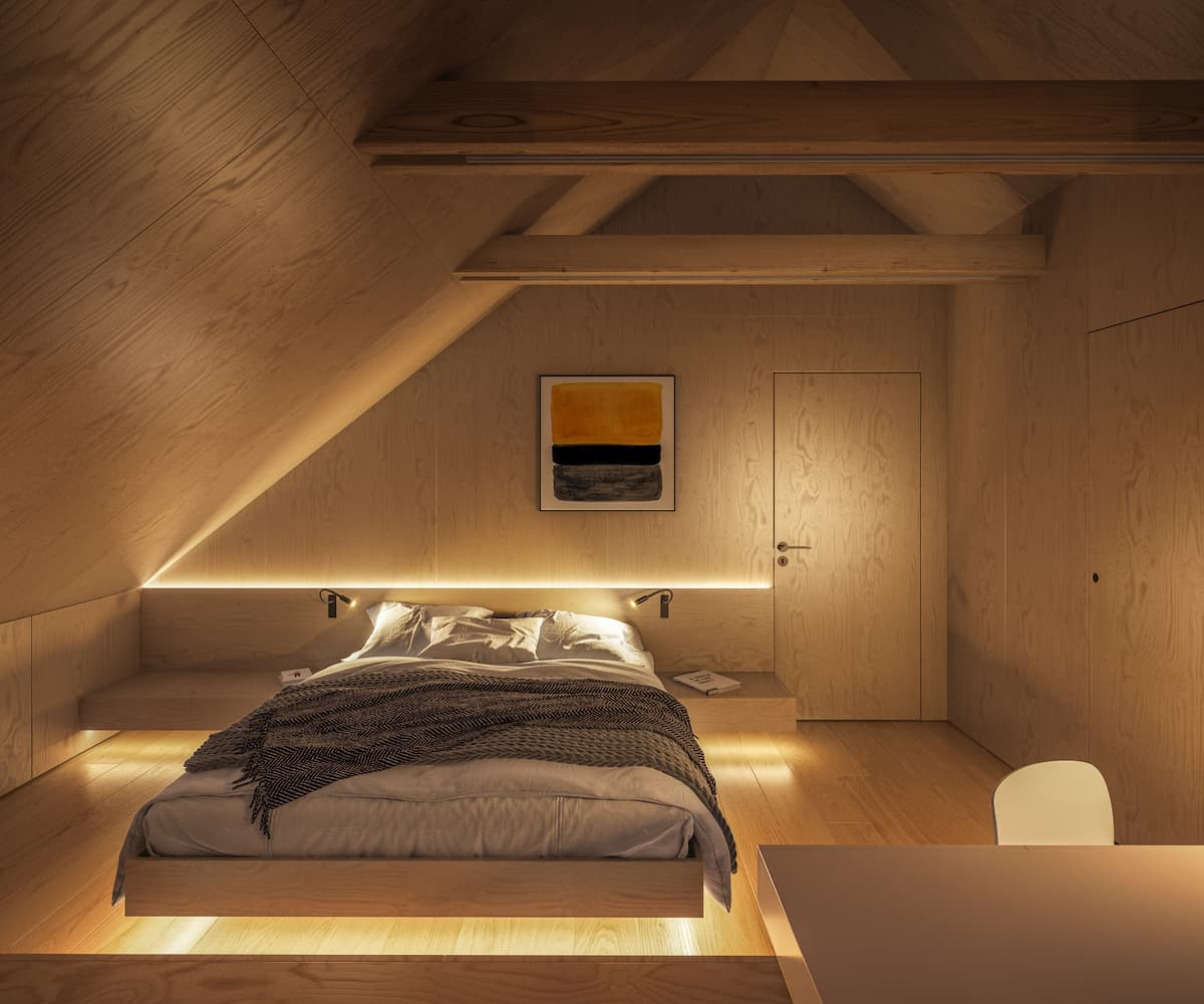 Wie Lässt Sich Der Bereich Unter Einer Dachschräge Ausleuchten? in Beleuchtung Schlafzimmer Dachschräge